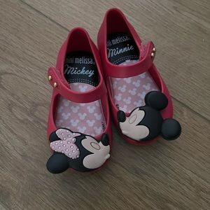 Mini Melissa Mickey Minnie Size 5 Shoes